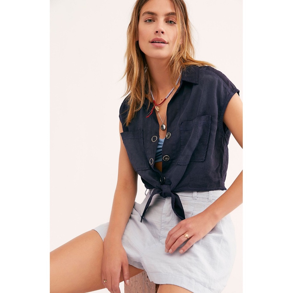 • Free People • We The Free Desert Night Button-down Top ♡︎